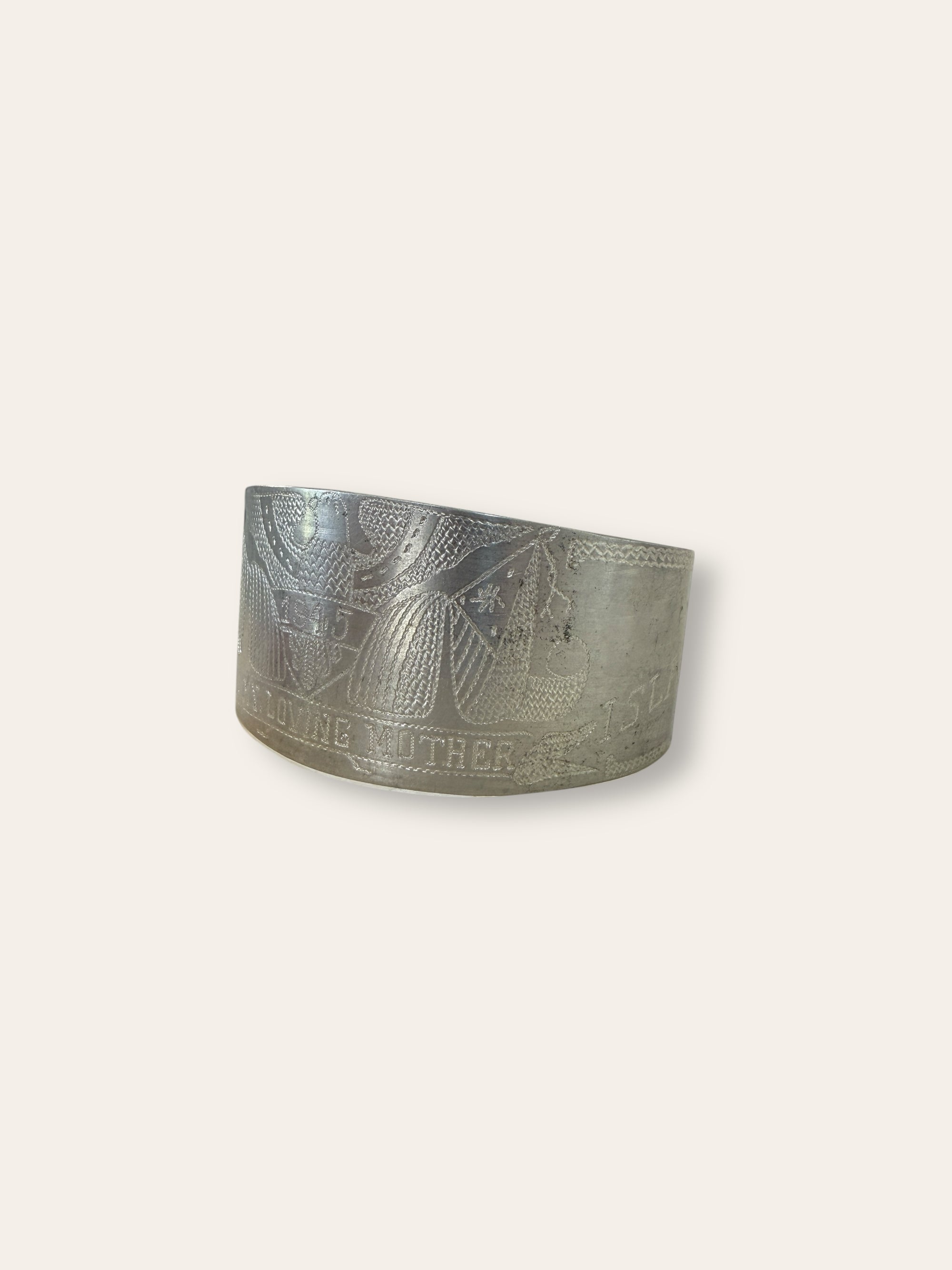 Vintage 1940’s Trench Art Cuff