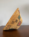 Vintage Jicarilla Apache Coil Handmade Basket | Native American Geometric Basket