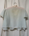 Vintage 1930s Silk-Rayon Butterfly Sleeve Bed Jacket | Silk Lingerie Layering Top