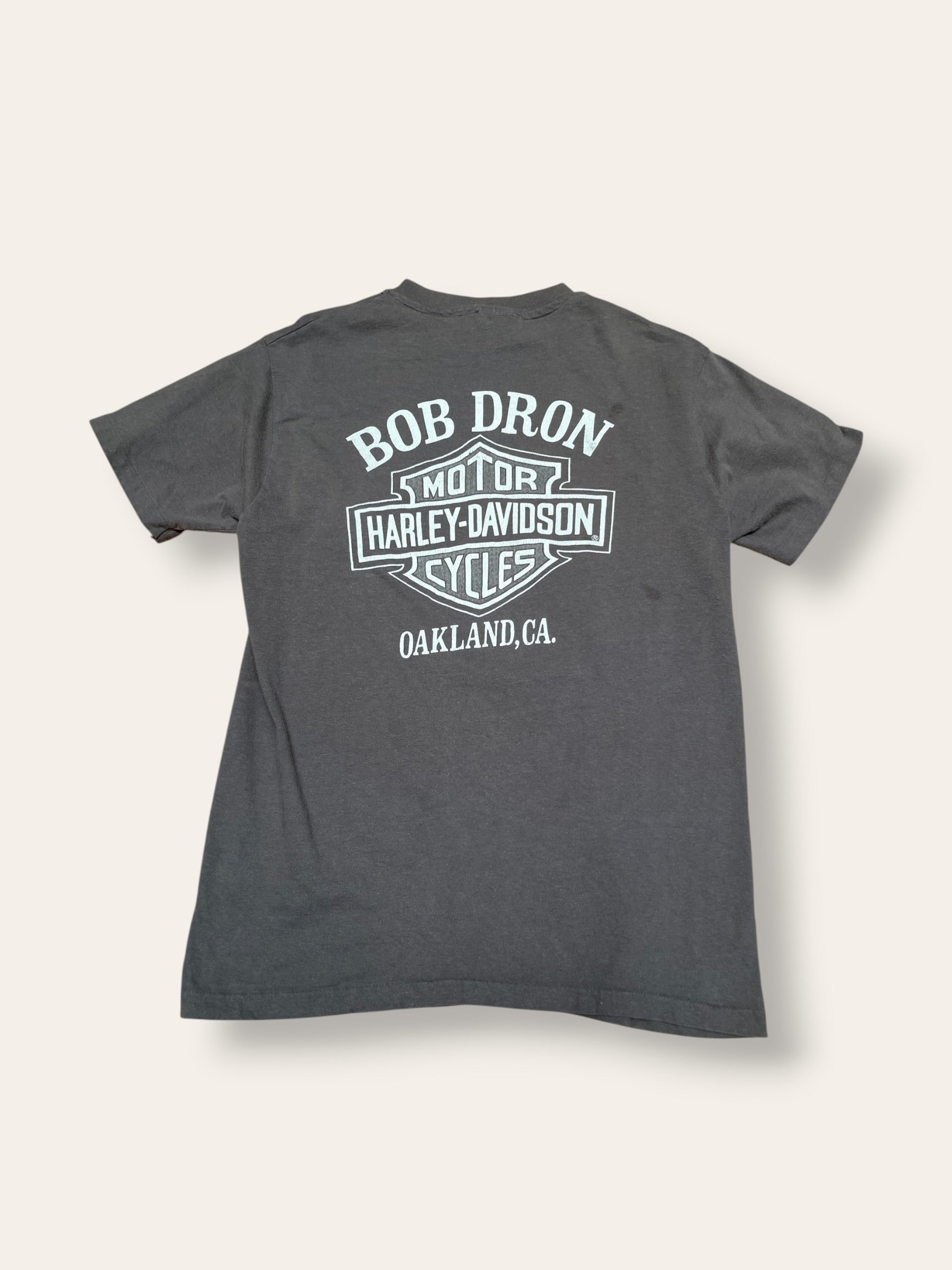 Vintage 1980s Harley Davidson Eagle T-Shirt | Bob Dron Oakland Dealer Tee