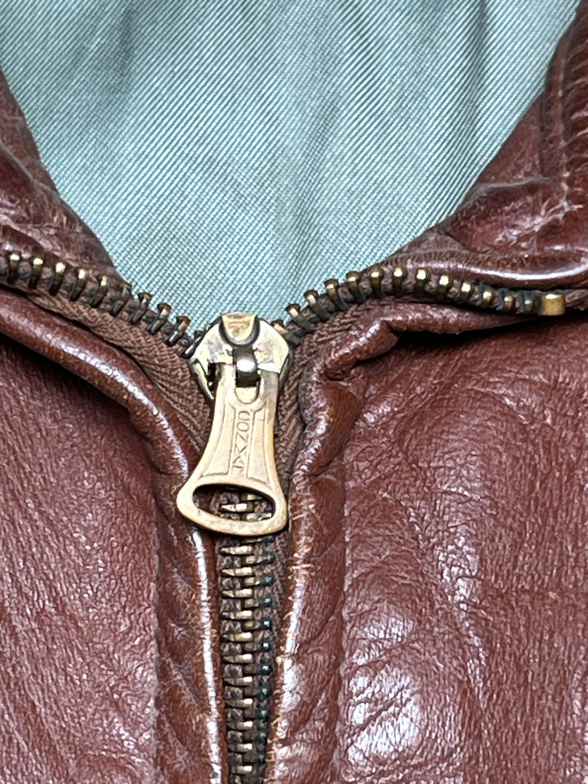 Vintage 1940s Horsehide Leather Jacket | Half Belt Leather Jacket