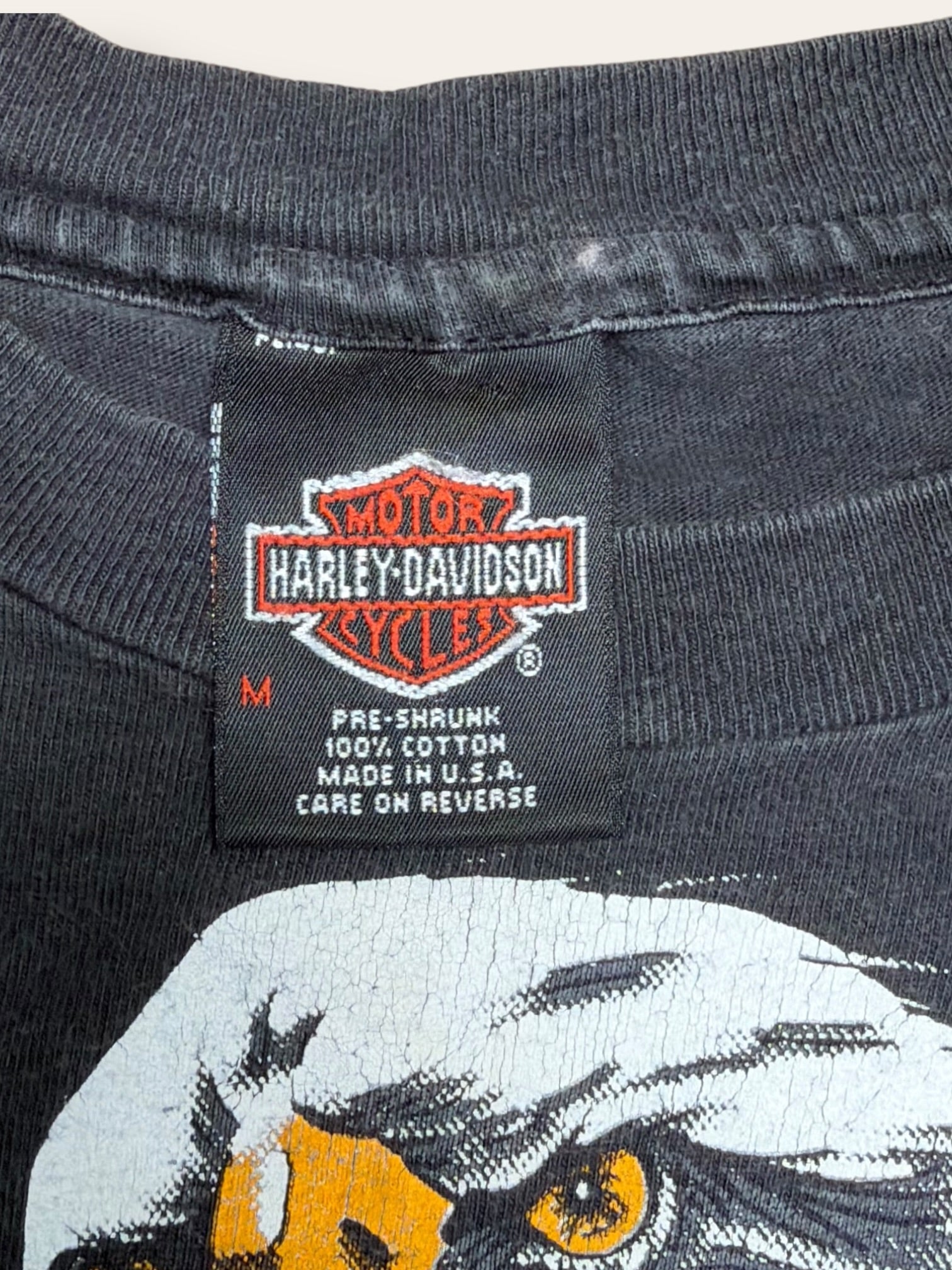 Vintage 1990s Harley Davidson Eagle T-Shirt | Bob Dron Oakland Dealer Tee