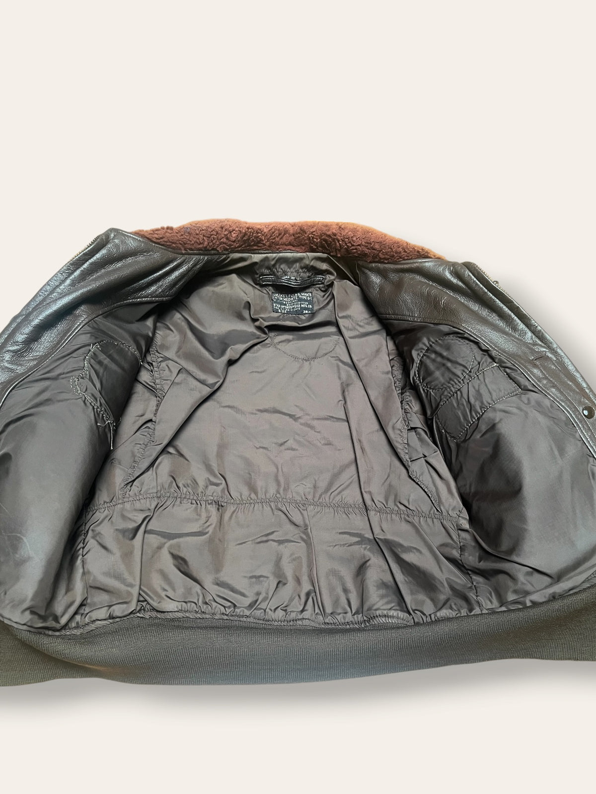 Vintage 1960s Vietnam War US Navy G-1 Goatskin Bomber Jacket | Star Sportswear | 1969 Leather Jacket Sz 38