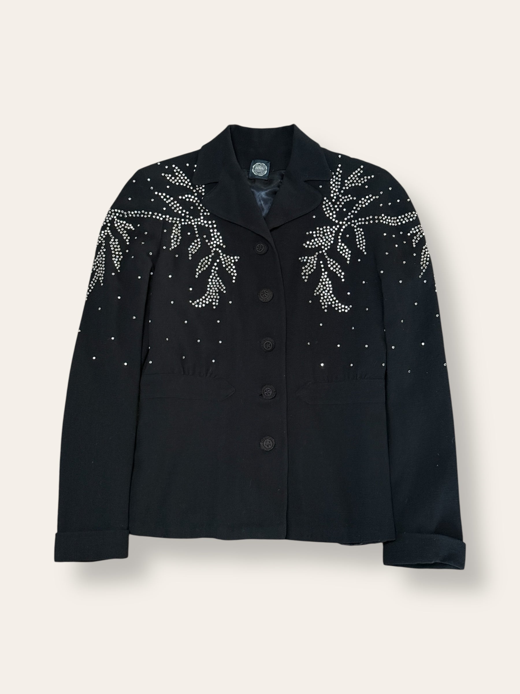 Vintage 1940’s Studded Art Deco Belted Jacket