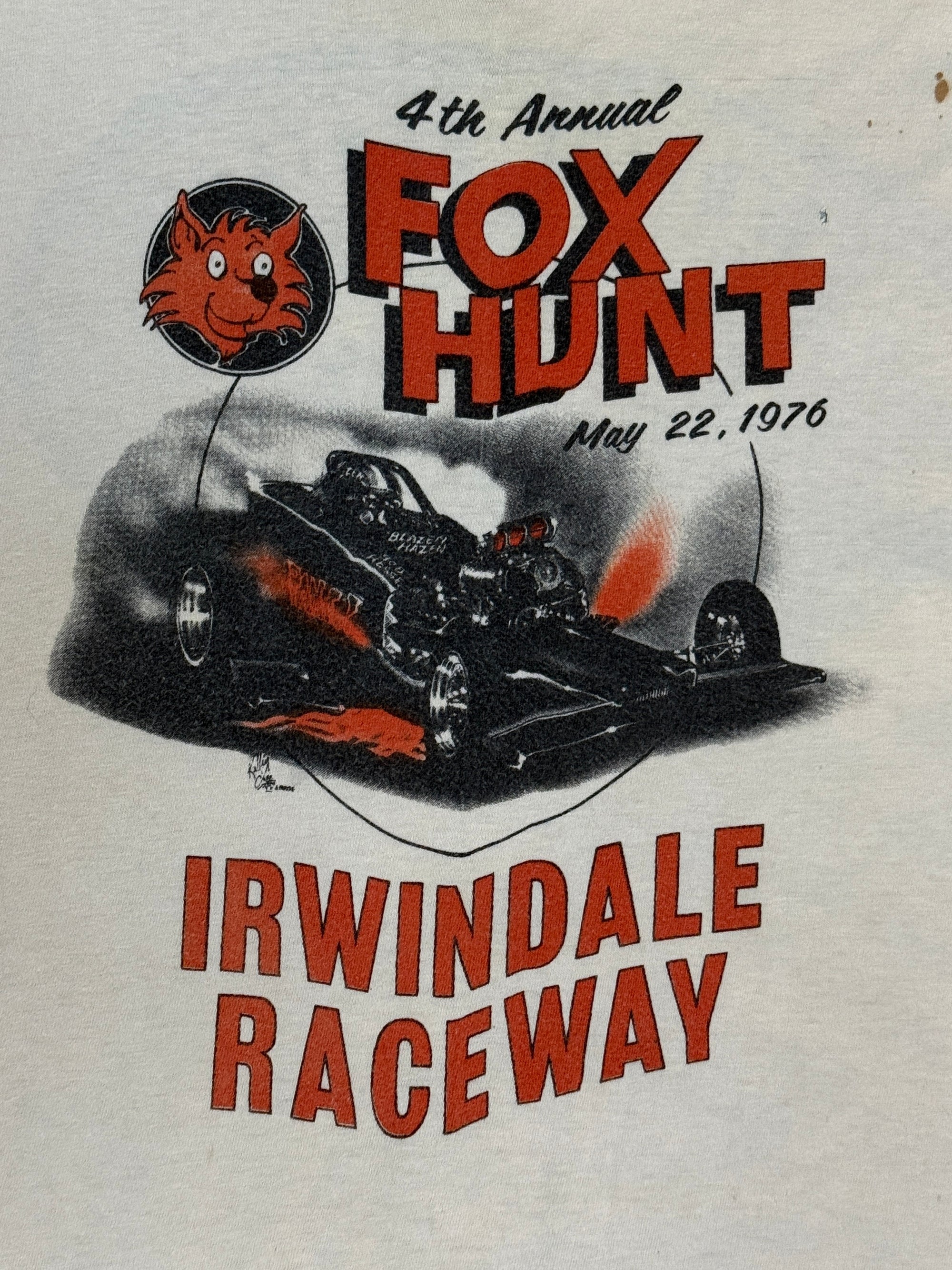 Vintage 1976 Irwindale Raceway Kelley Mouse Studio T-Shirt |