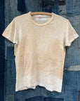 Vintage 1940’s Hanes Distressed Cotton T-Shirt | Heritage Blank Antique White Undershirt