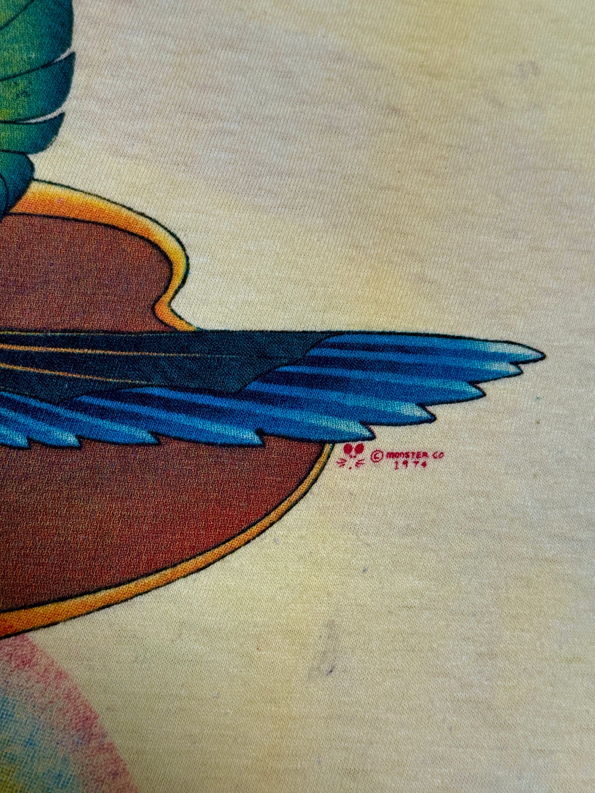 Vintage 1972 Kelley Mouse Studio Test Print T-Shirt | Ted Lucas | Grateful Dead Europe 72’ Graphic | Rare 1970s Psychedelic Art T-Shirt