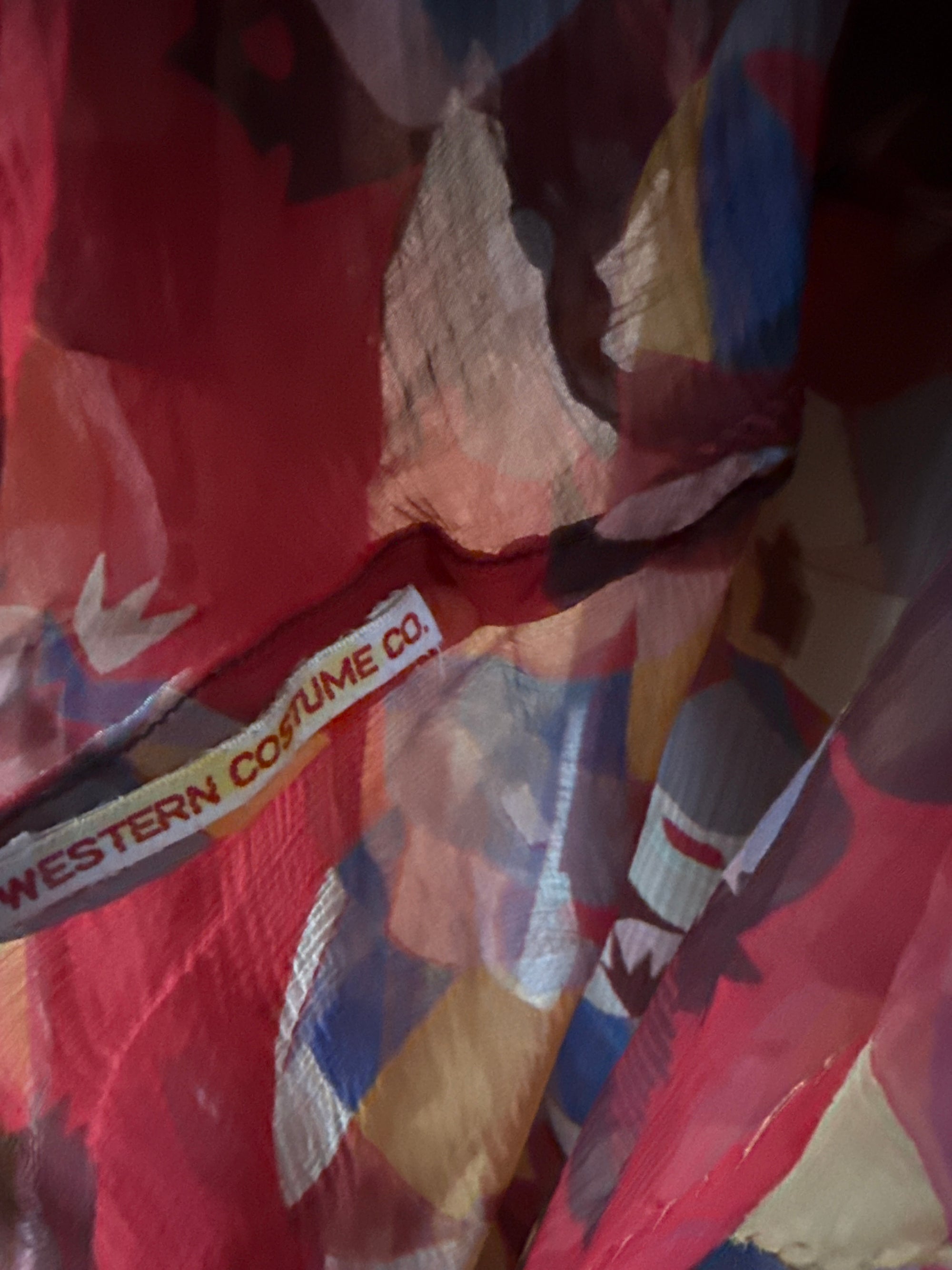 Vintage 1920’s Sheer Geometric Pattern Chiffon Dress