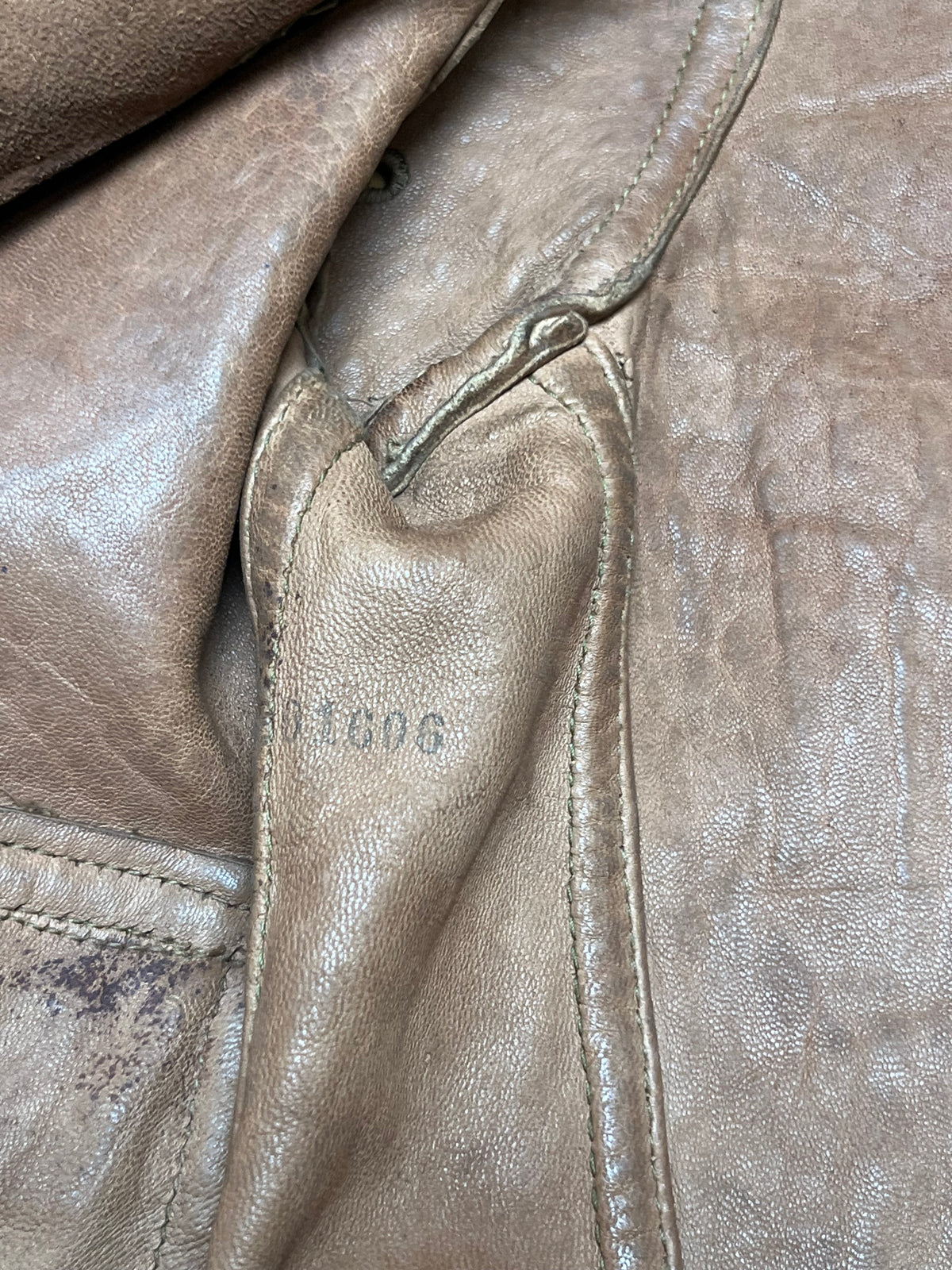 Vintage 1930s Suede Leather Cossack A-1 Chinstrap Jacket | Vintage Sport Coat Talon Zipper Side Buckles