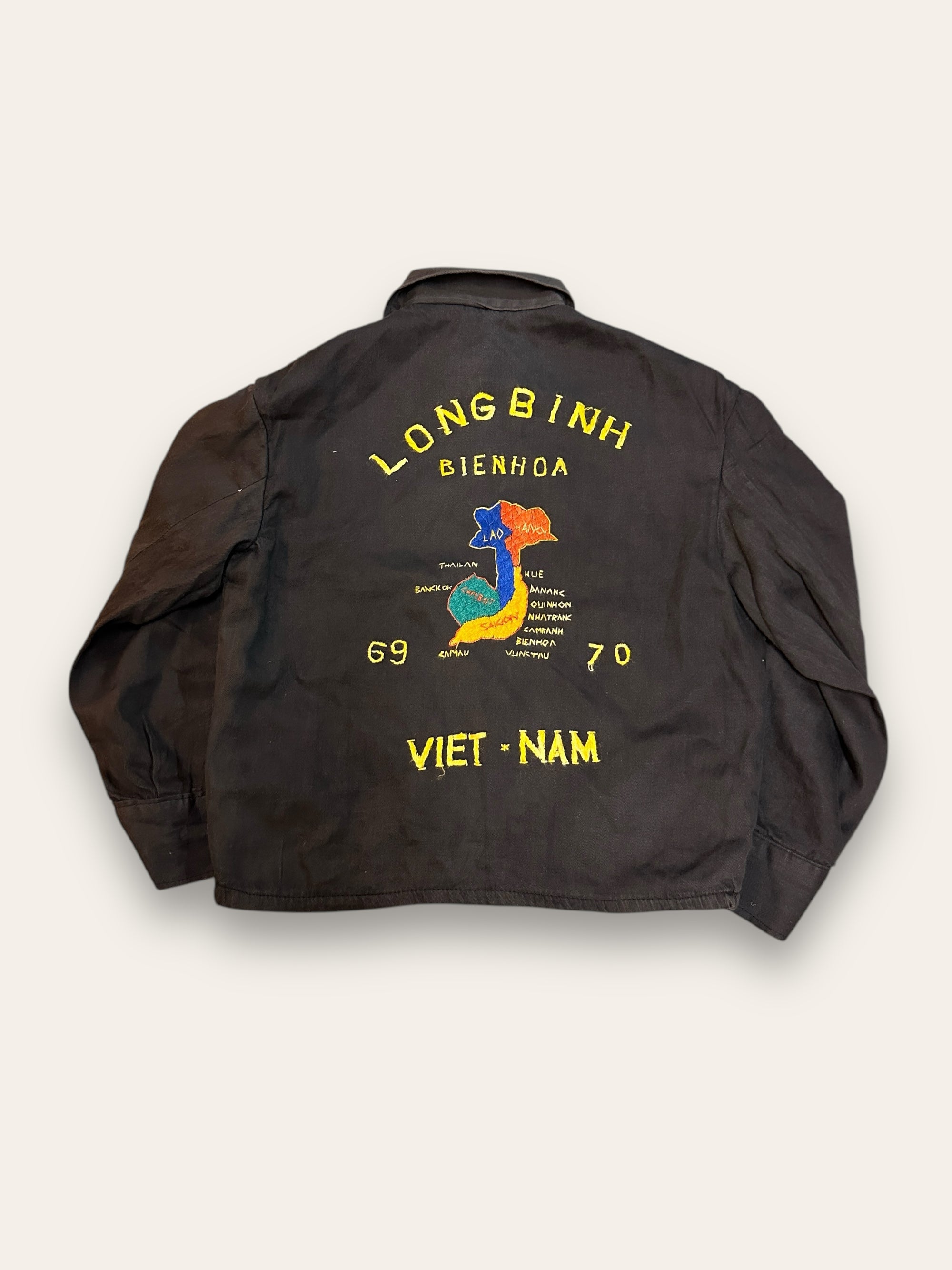 Vintage 1960’s Vietnam Souvenir Cotton Jacket