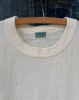 Vintage 1940’s Bamboo Tag Cotton T-Shirt | Heritage Blank Antique White Undershirt