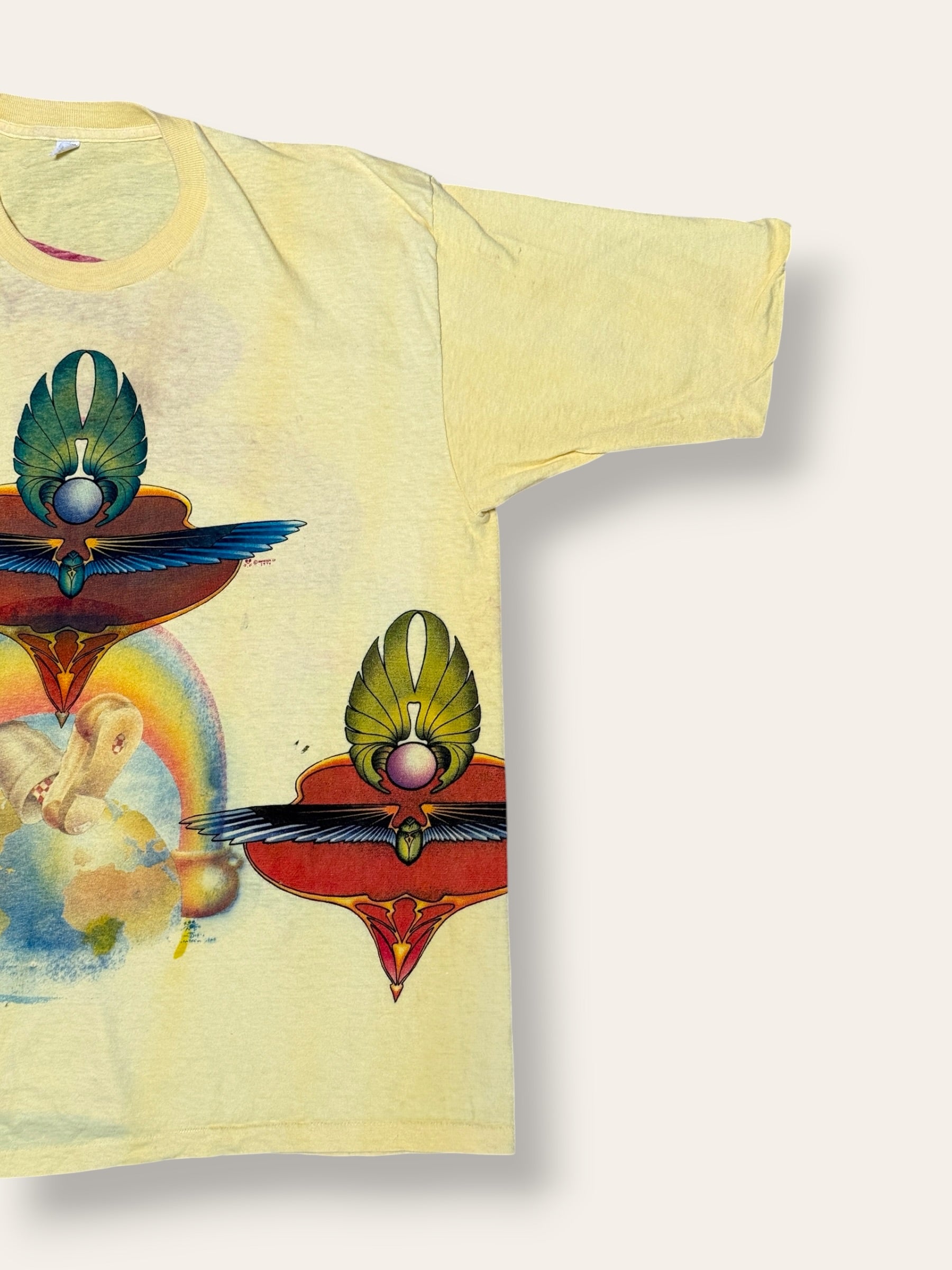 Vintage 1972 Kelley Mouse Studio Test Print T-Shirt | Ted Lucas | Grateful Dead Europe 72’ Graphic | Rare 1970s Psychedelic Art T-Shirt