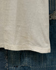 Vintage 1940’s Bamboo Tag Cotton T-Shirt | Heritage Blank Antique White Undershirt