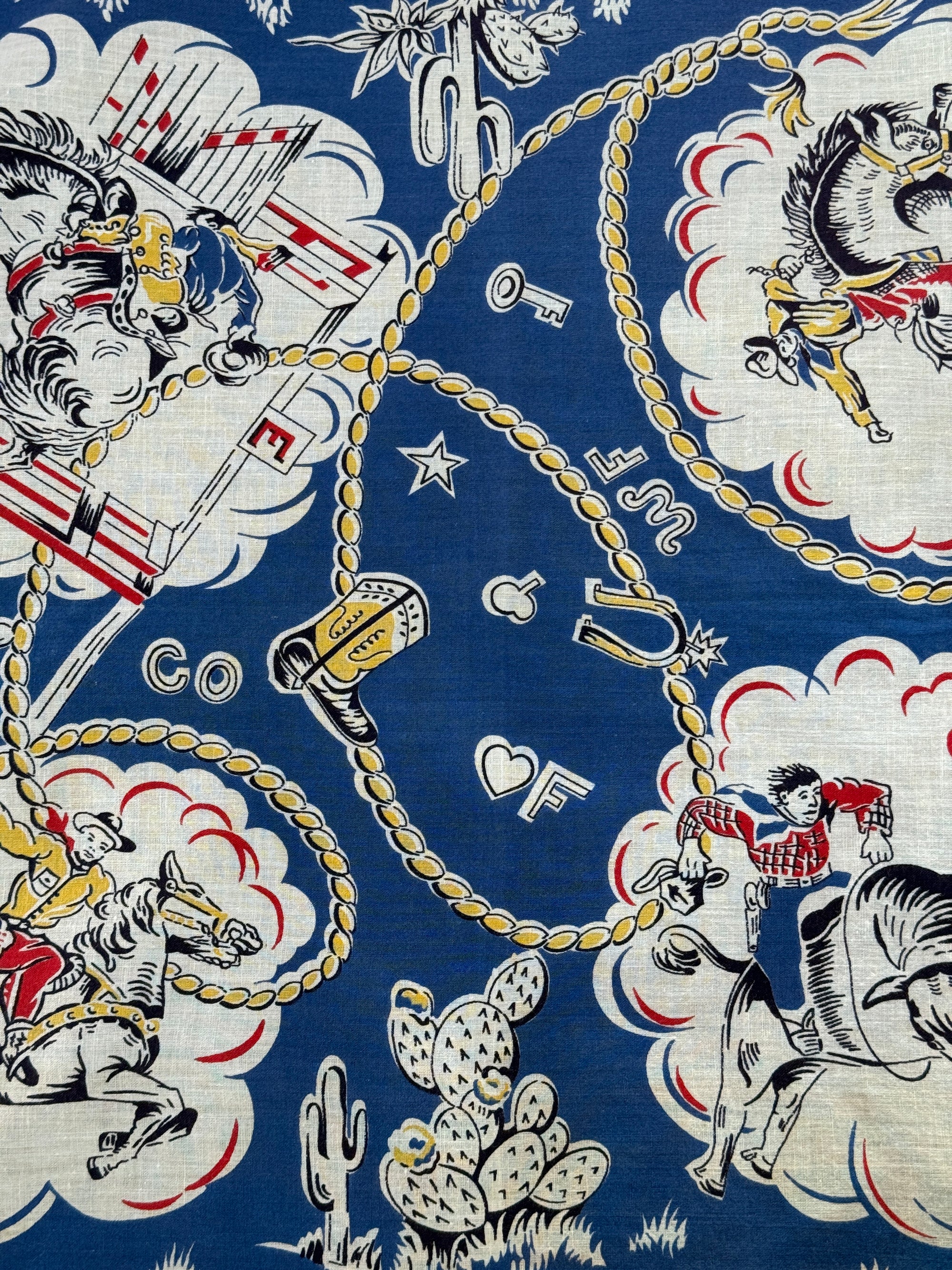 Vintage 1940’s Rodeo Bandana