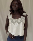 Vintage 1900s Edwardian Crochet Top | Antique Blouse Romantic Cottagecore