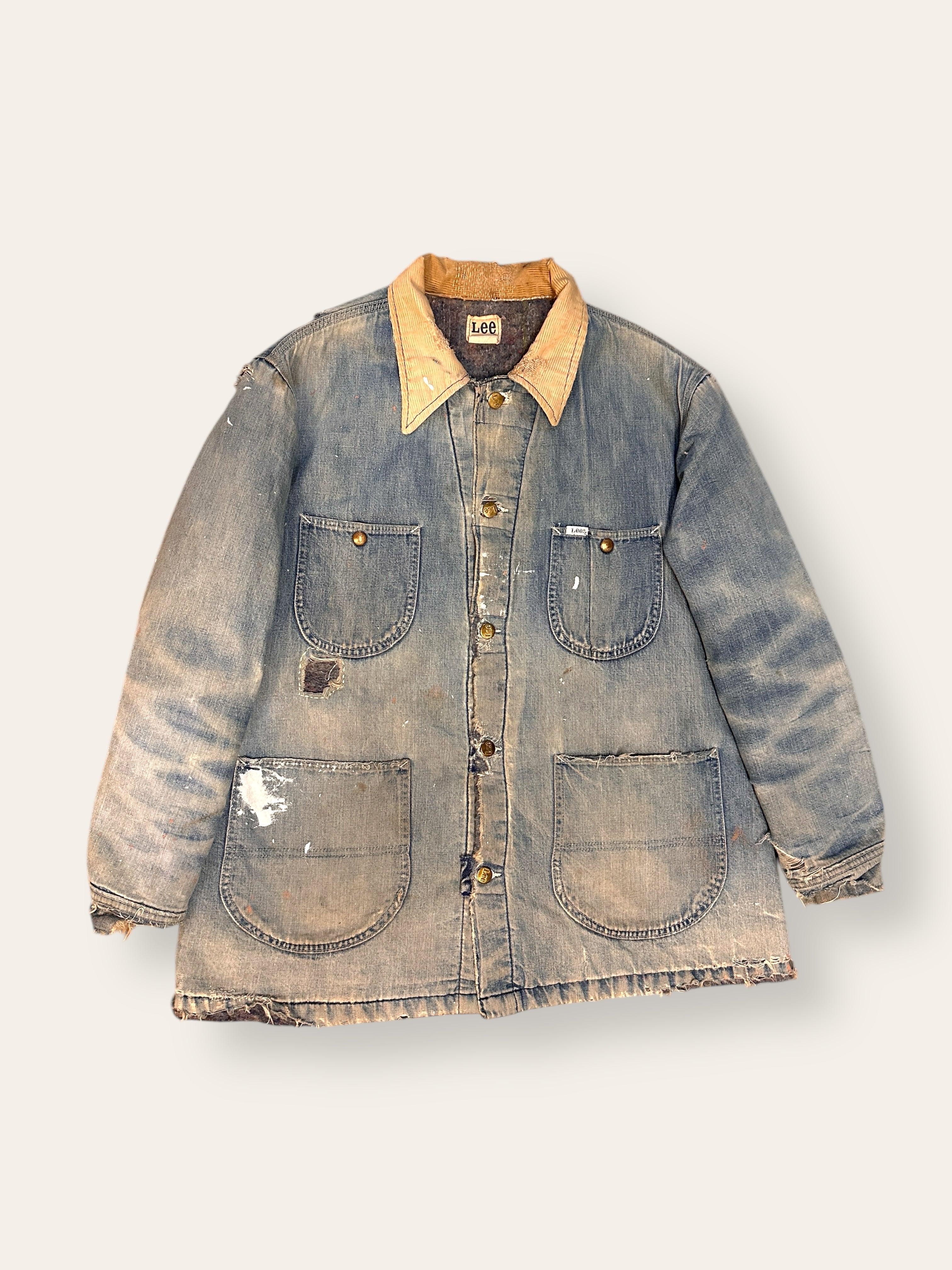 Lee Vintage 60s 70s Rider Denim Jean Jacket Patchwork