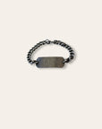 Vintage Sterling Silver WWII Identification Bracelet | Chunky Curb Link | 7” Chain Stamped