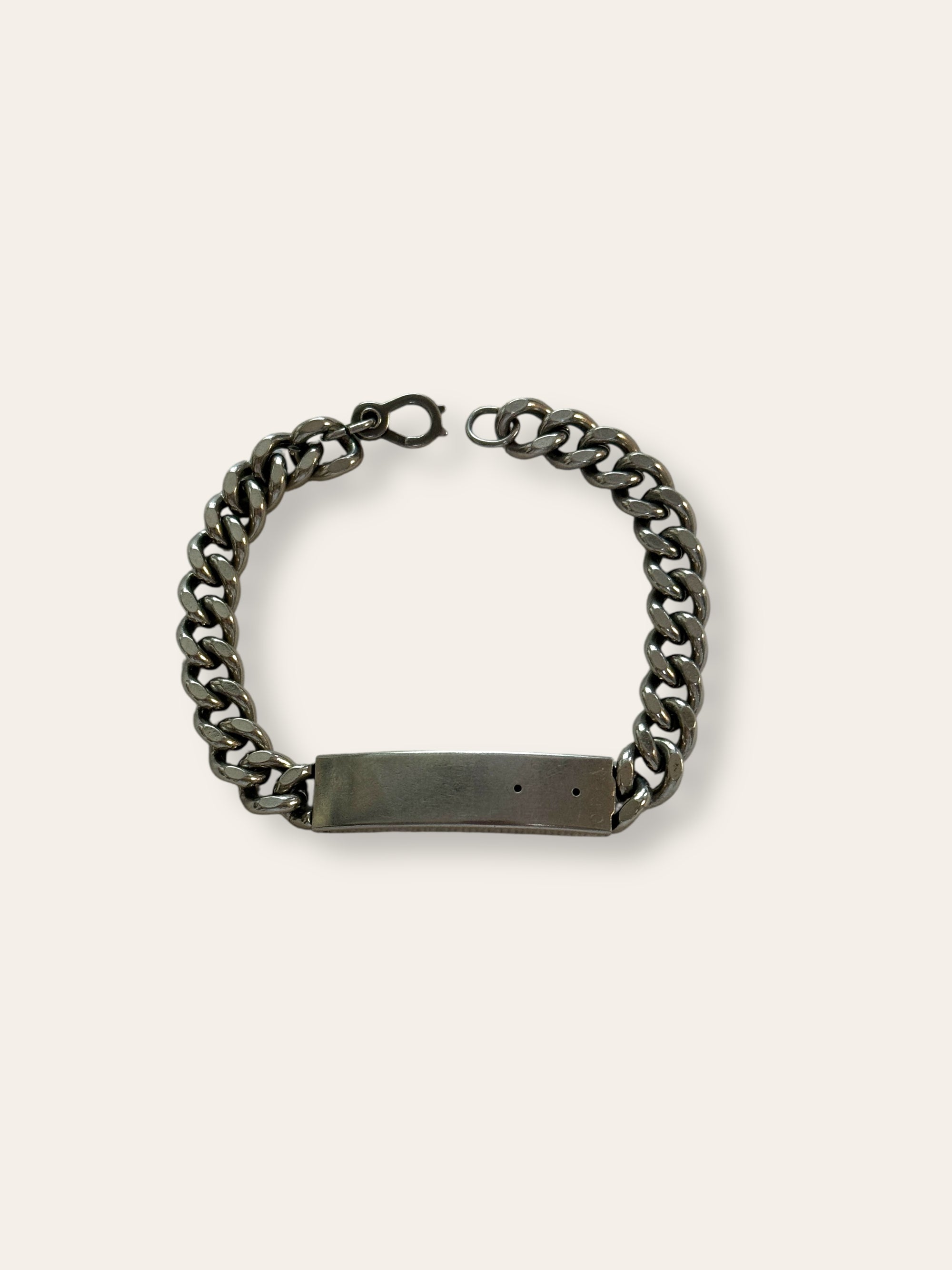 Vintage Curb Chain Open ID Bracelet