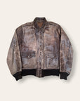 Vintage WWII USAAF A-2 Horsehide Bomber Jacket | 1940s Sz 38 Leather Flight Jacket