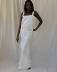 Vintage 1930’s Ivory Silk Slip Set | Minimal Slip Camisole & Skirt Set