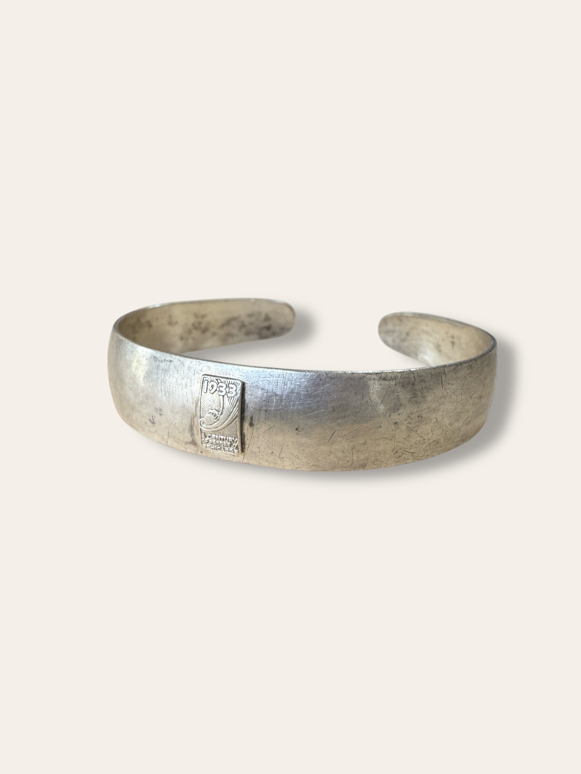 Vintage 1930’s Chicago World’s Fair Sterling Silver Bracelet