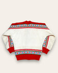 Vintage 1950’s Norway Fair Isle Wool Cardigan Sweater