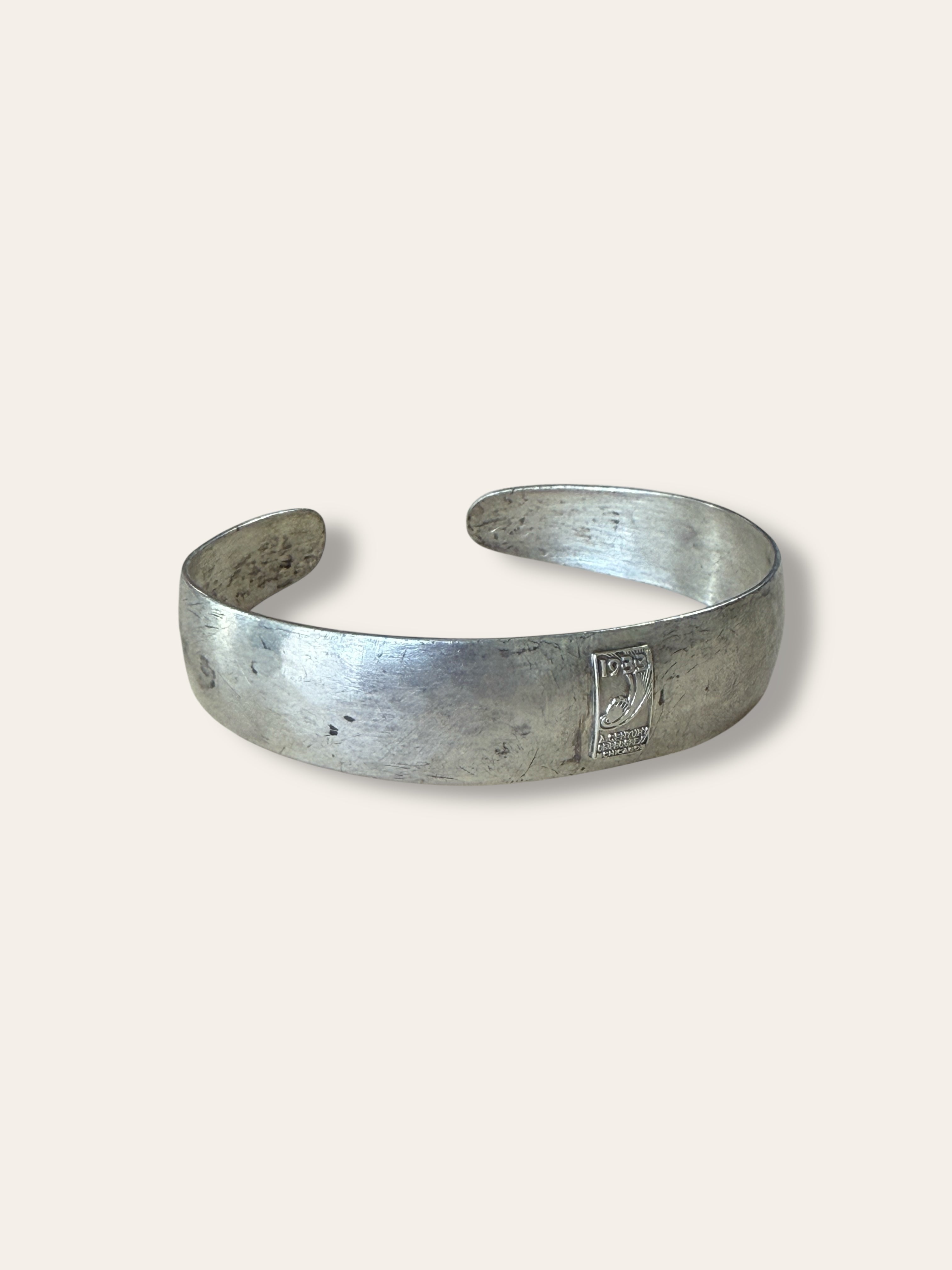 Vintage 1930's Chicago World's Fair Sterling Silver Bracelet