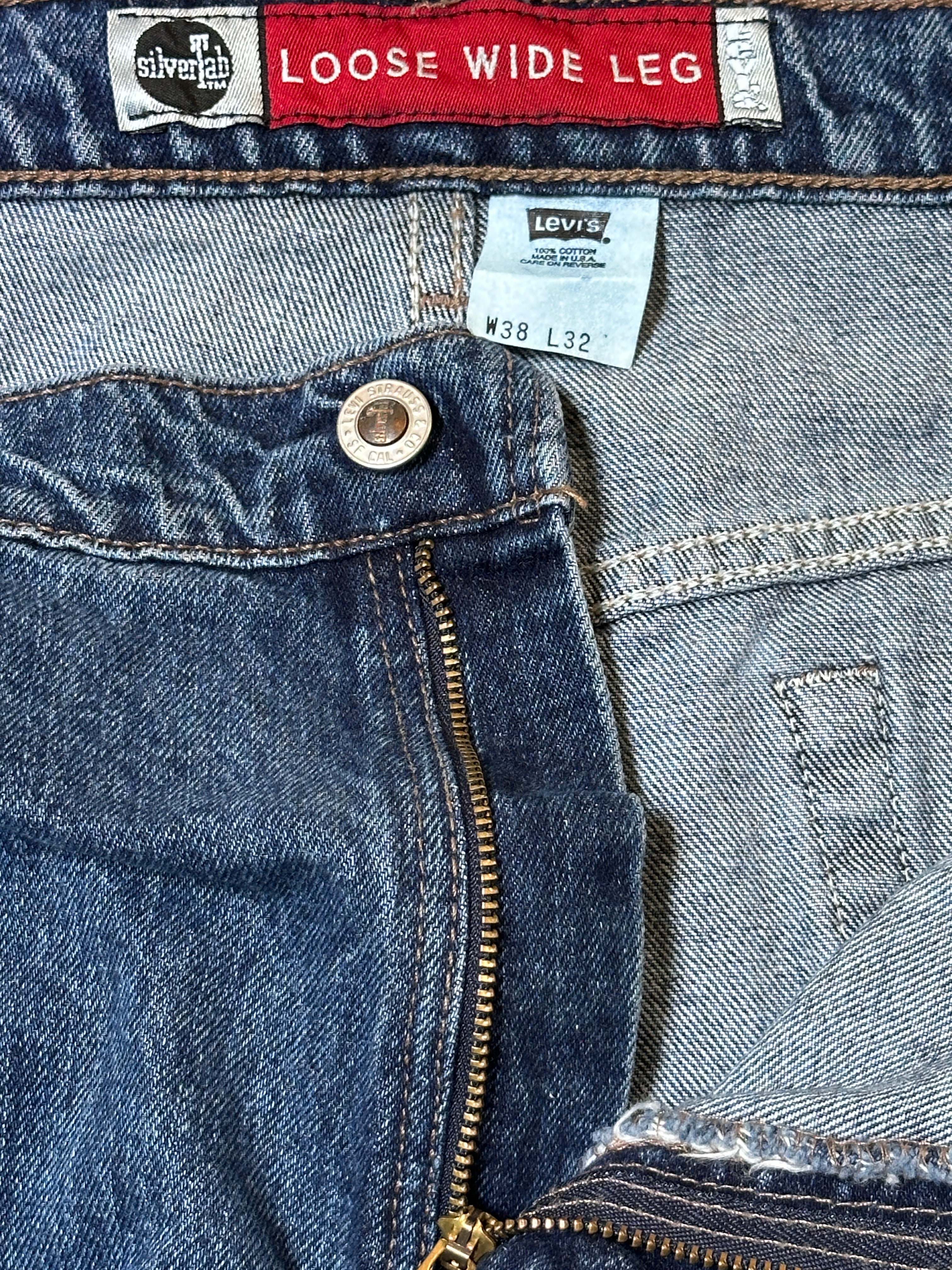 Vintage 1990's Levi's Silvertab Loose Wide Leg Denim W:38