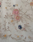 Vintage 1920’s Mesh Silk Embroidered Piano Shawl