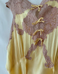 Vintage 1930’s Silk Rayon Lace Slip Dress