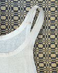 Vintage 1940’s Ribbed Cotton Tank | Heritage Blank Antique White Undershirt