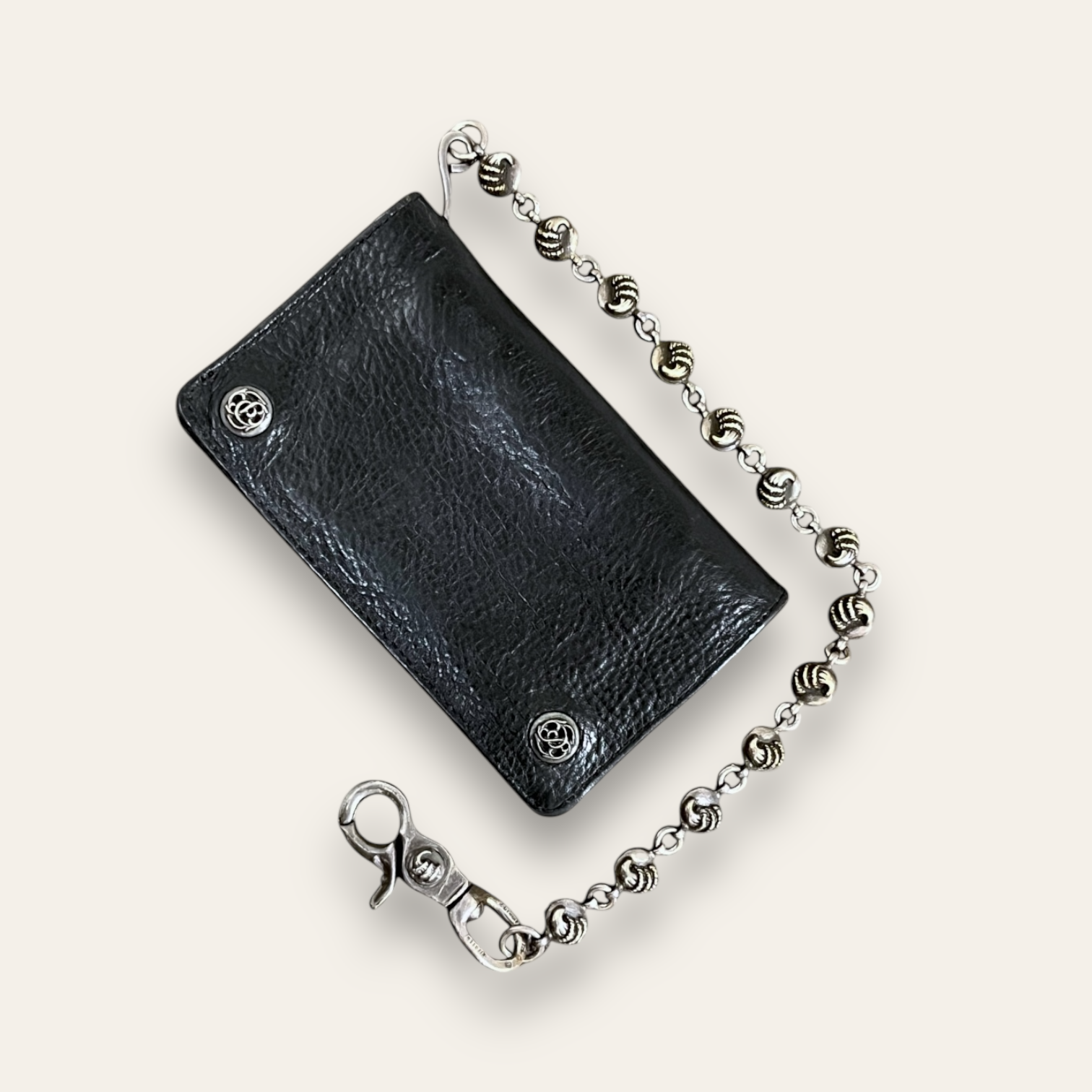 Vintage Chrome Hearts Leather Wallet + Chain – Afterlife Boutique