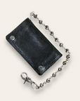 Vintage Chrome Hearts Leather Wallet + Chain