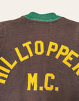 Vintage 1940’s Hilltoppers M.C. Wool Cardigan Sweater