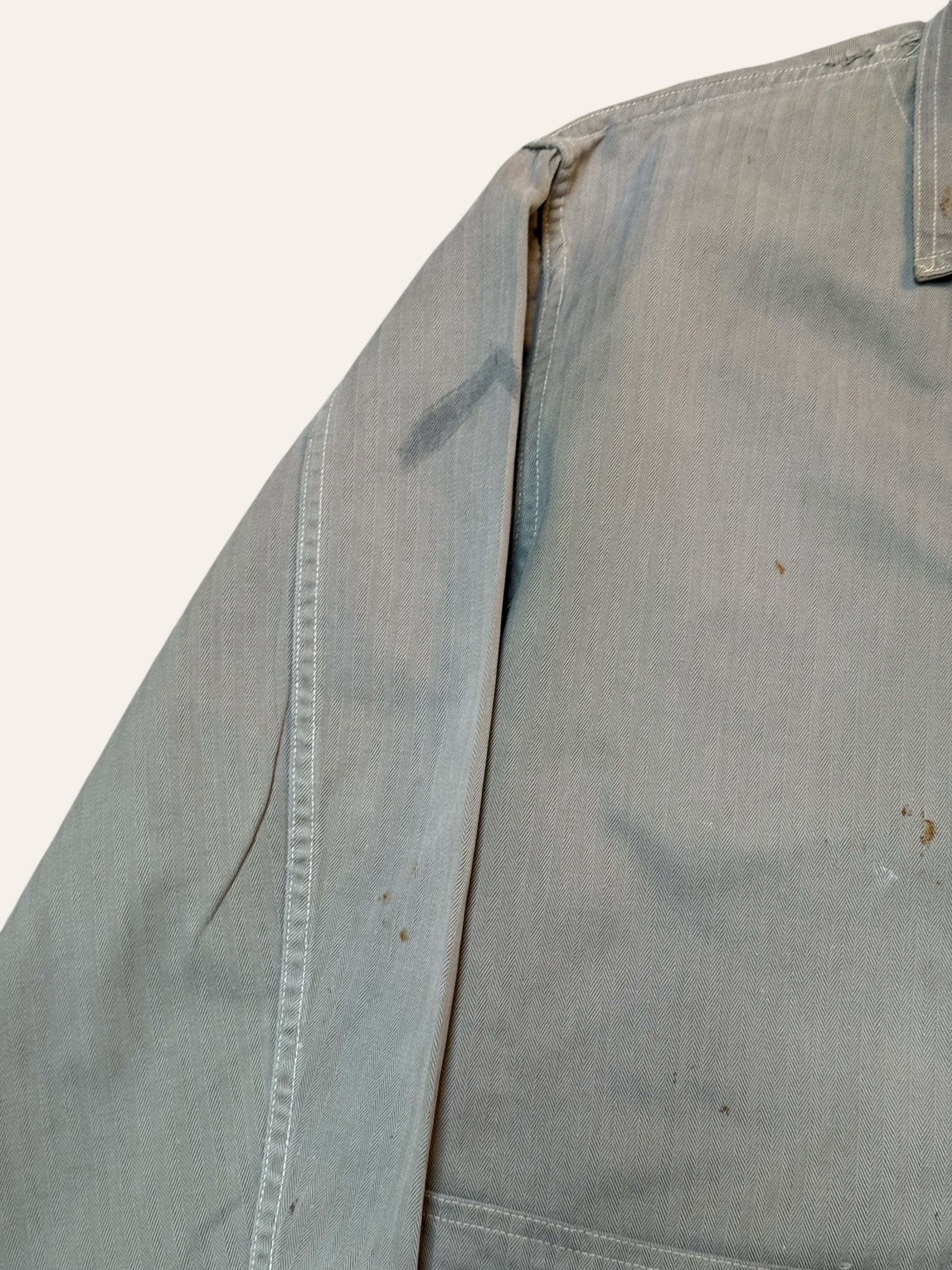 Vintage 1940’s WWII USMC P41 HBT Twill Stencil Utility Jacket