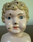 Antique 1900s Minerva Metal Doll Head by Buschow & Beck | Molded Blonde Hair