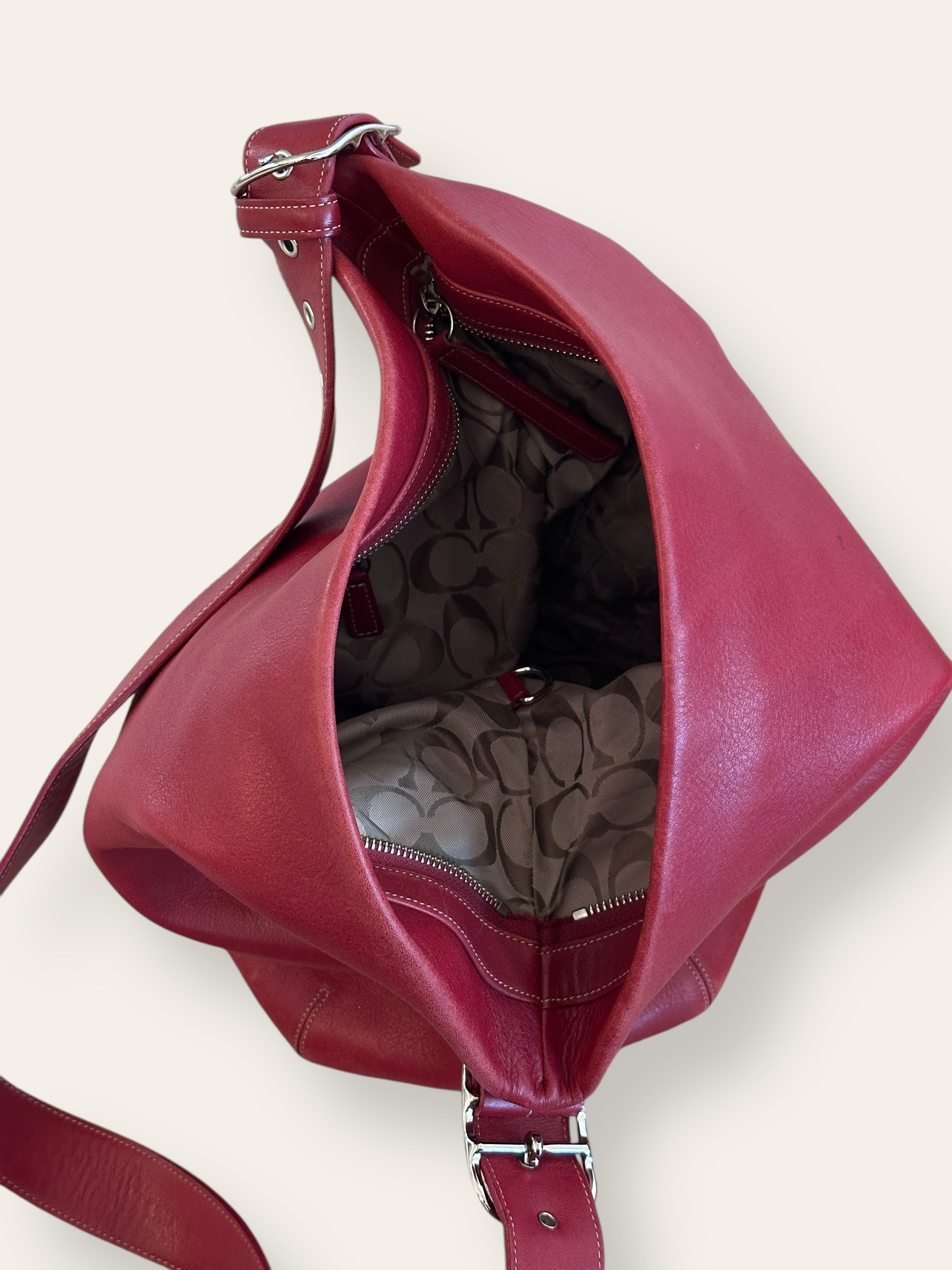 Early 2000's Coach 9151 XL Bucket Red Legacy Bag – Afterlife Boutique