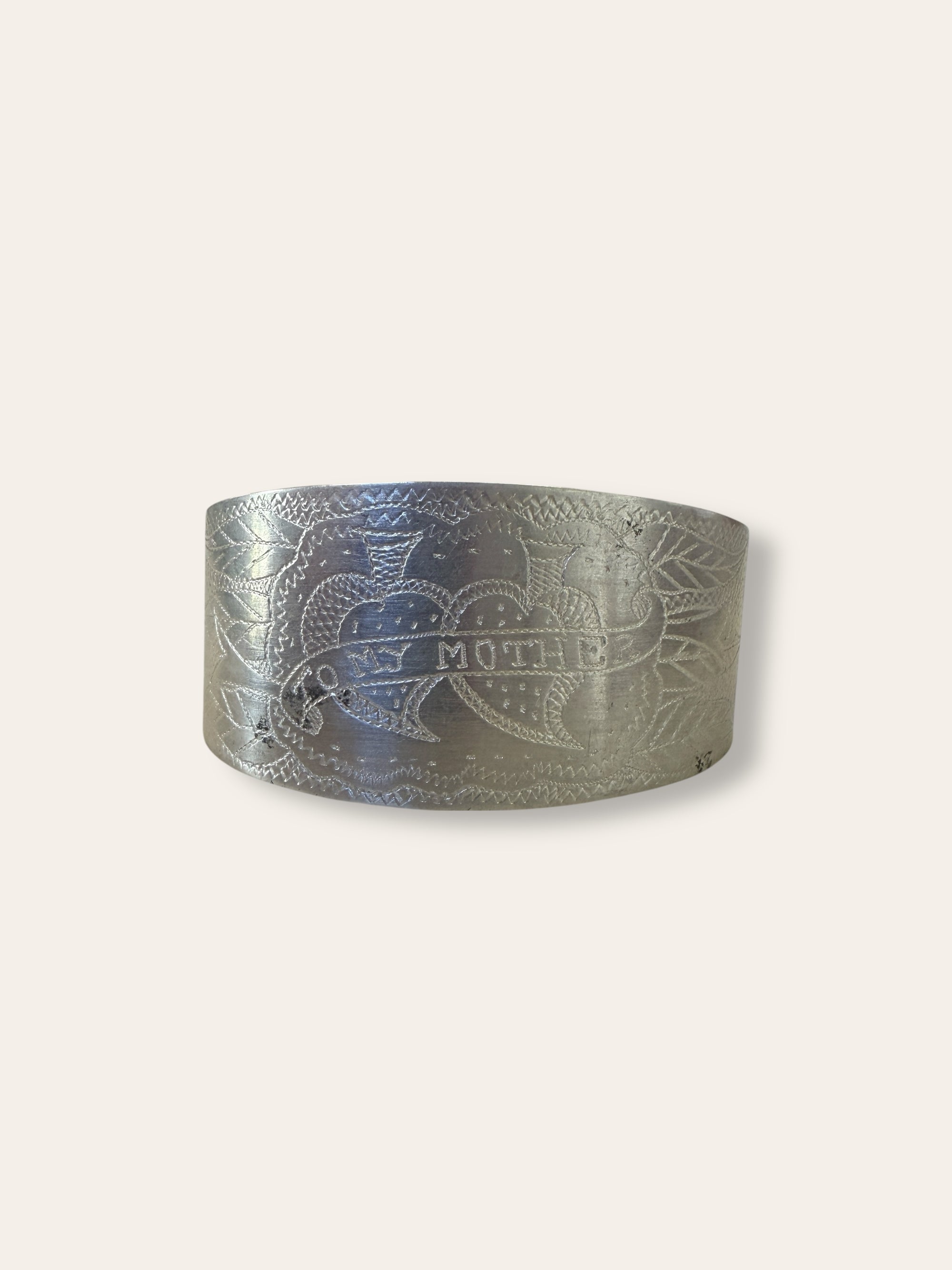 Vintage 1945 Trench Art Cuff