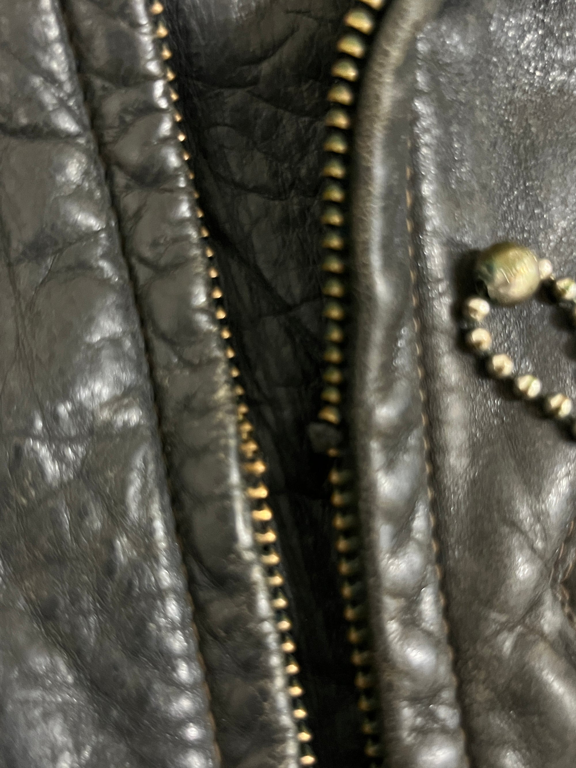 Vintage 1930’s Simmons Bilt D Pocket Horsehide Leather Jacket Sz 40