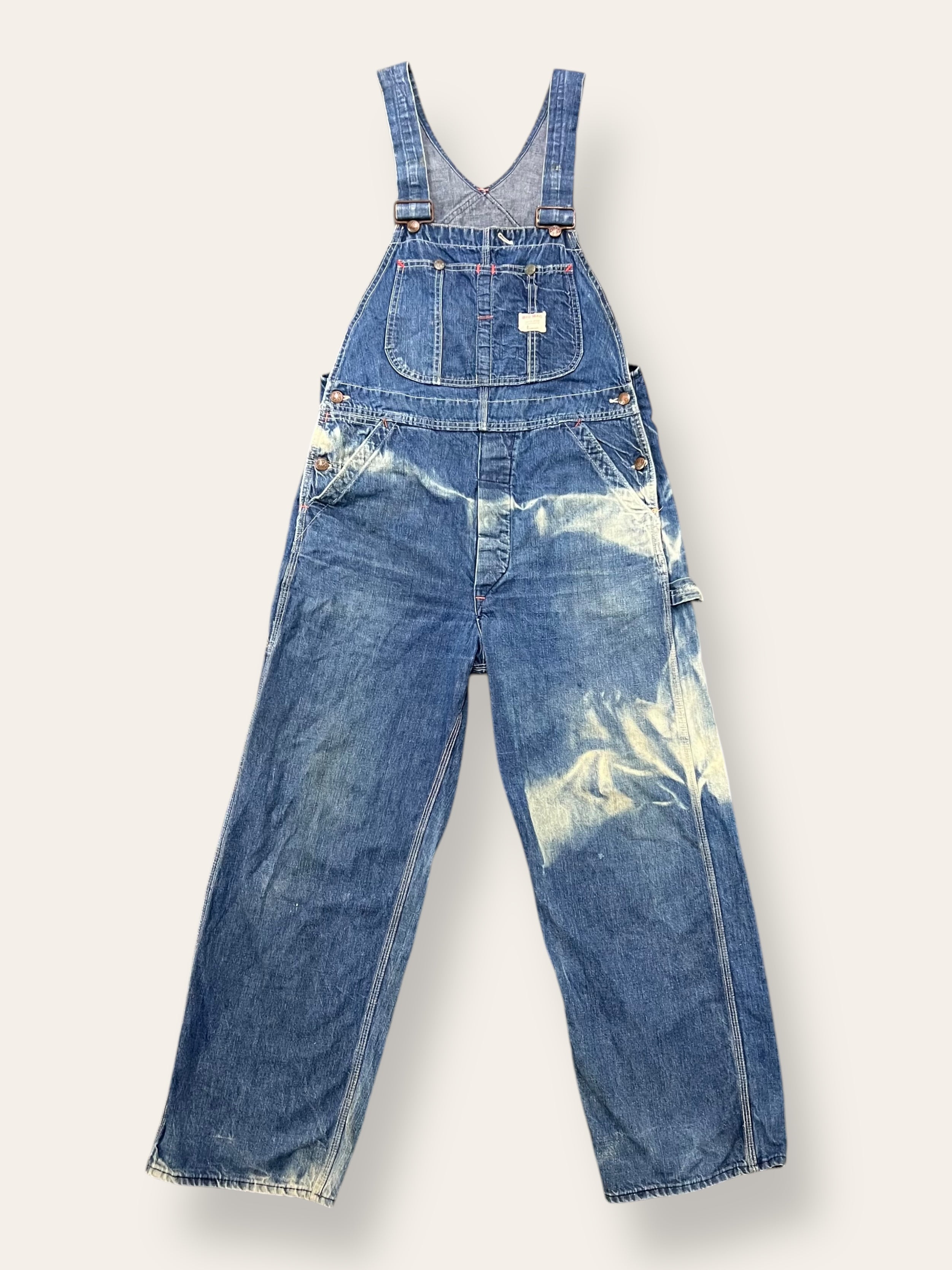 Vintage 1960's Big Mac Sun Faded Denim Overalls – Afterlife