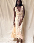 Vintage 1930’s Silk & Lace Champagne Slip Dress