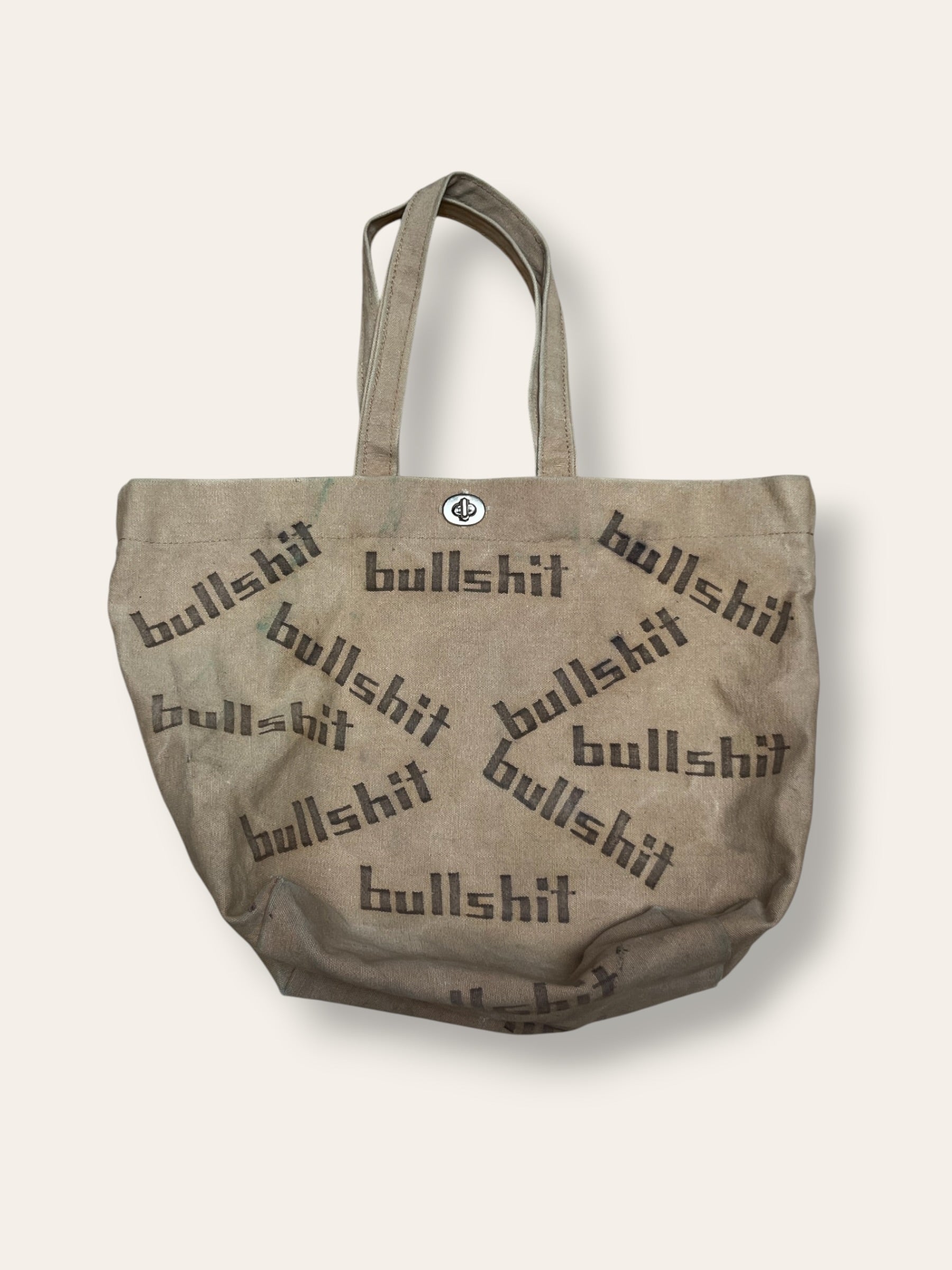 Vintage 1970’s BS Canvas Tote Bag | Original Writing