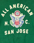 Vintage 1950’s All American Motorcycle Club San Jose Wool Zip Sweater