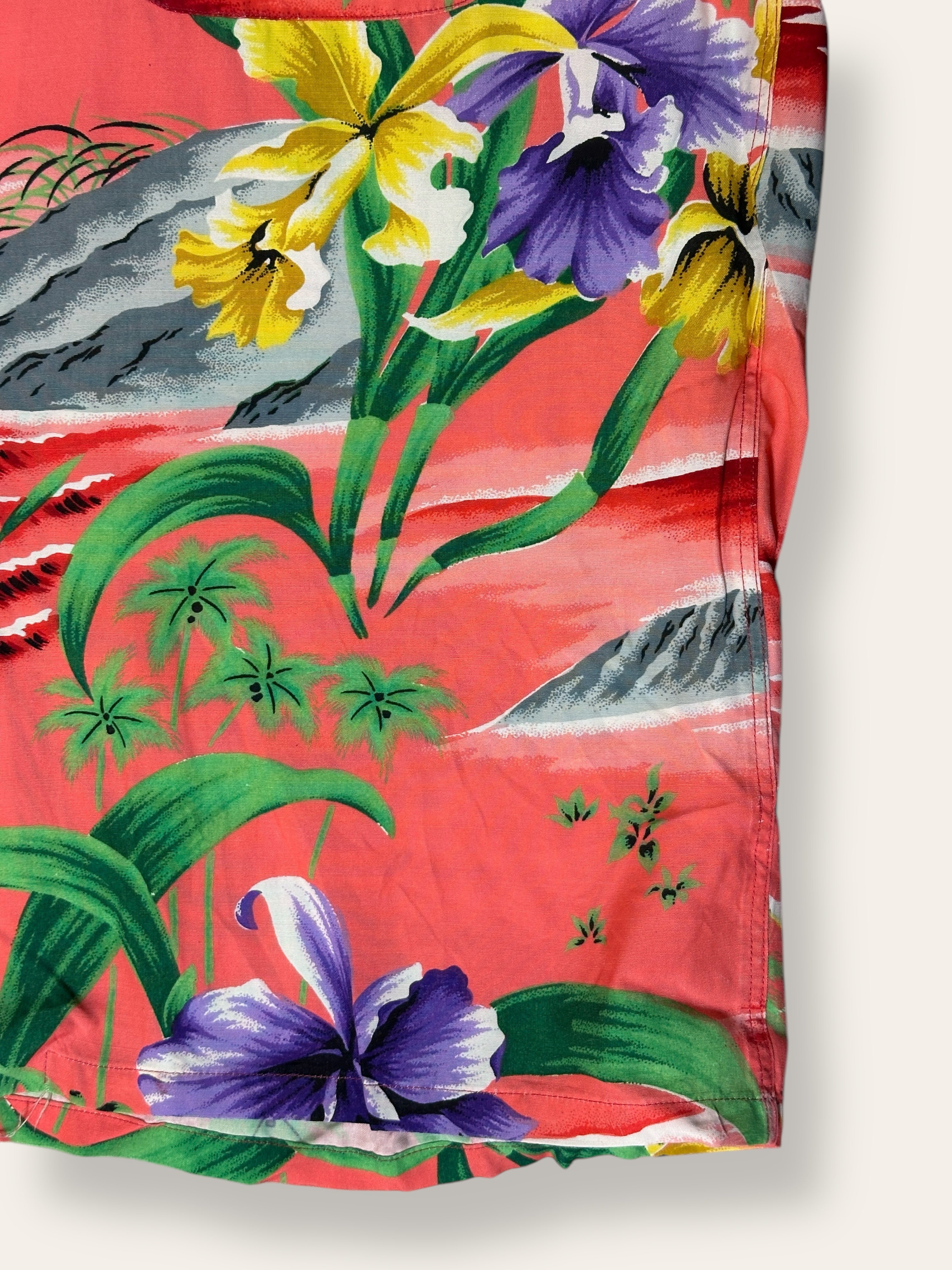 Vintage 1950's Penney's Made In Japan Rayon Hawaiian Shirt