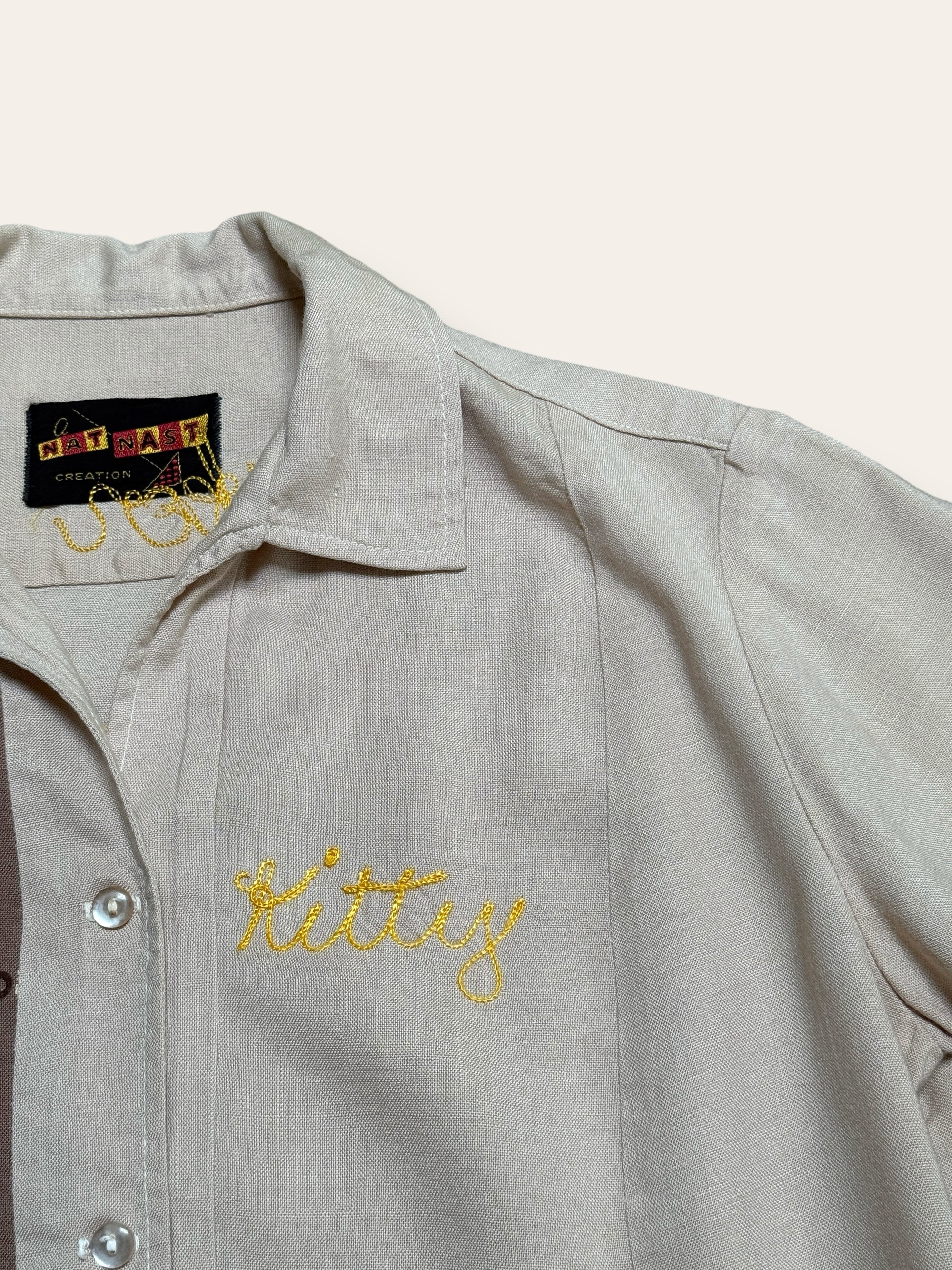 Vintage 1950’s Nat Nast Creation Rayon Bowling Shirt