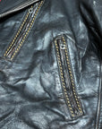 Vintage 1940-50s Hercules 2-Star Steerhide Leather Biker Jacket