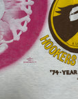 Deadstock Vintage 1974 Kelley Mouse Studio Test Print T-Shirt | City Lights Bookstore | Hookers Convention Graphic | Rare 1970s Psychedelic Art T-Shirt