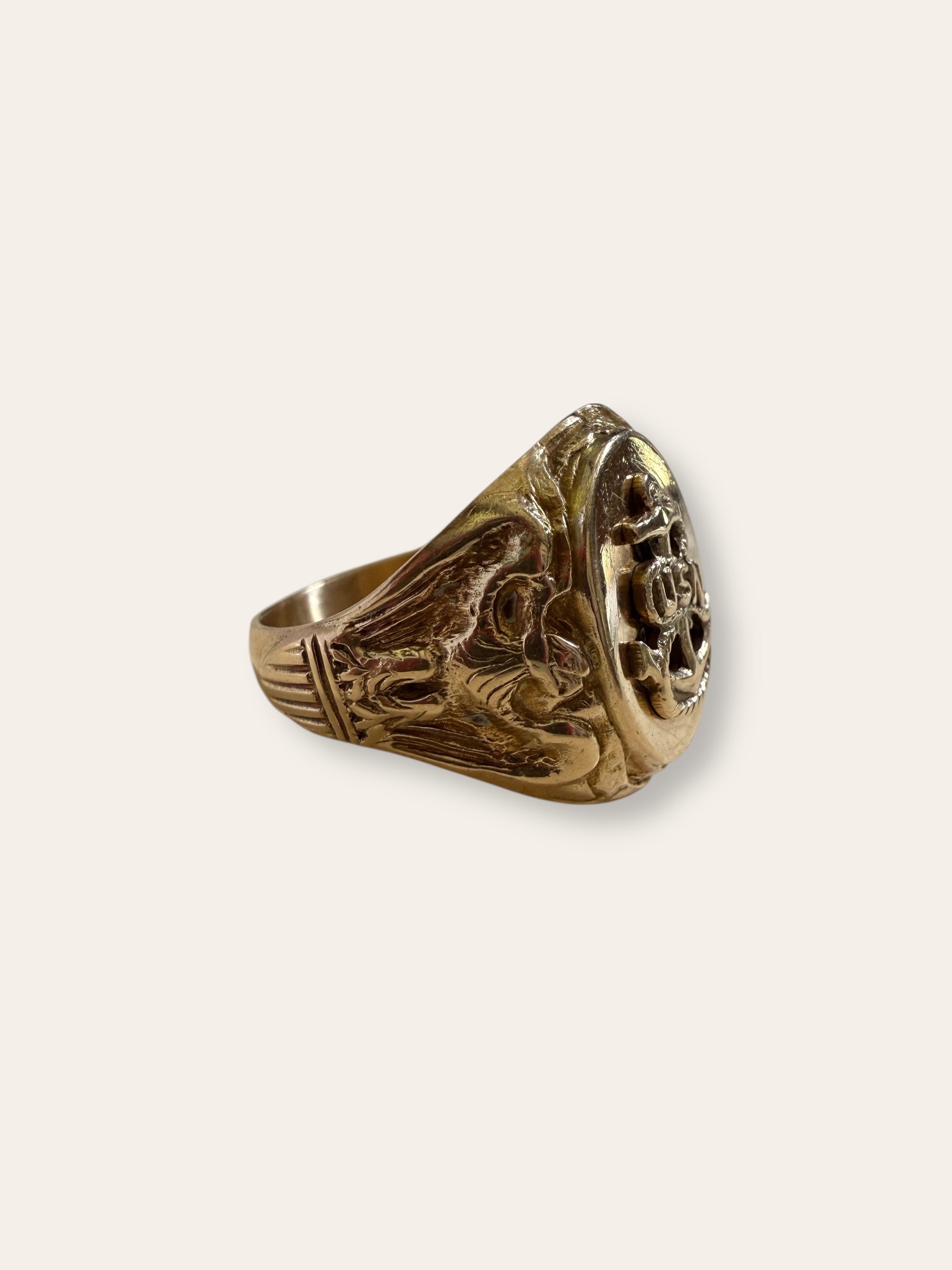 Vintage United Sates Navy 10k Gold Ring Size 9
