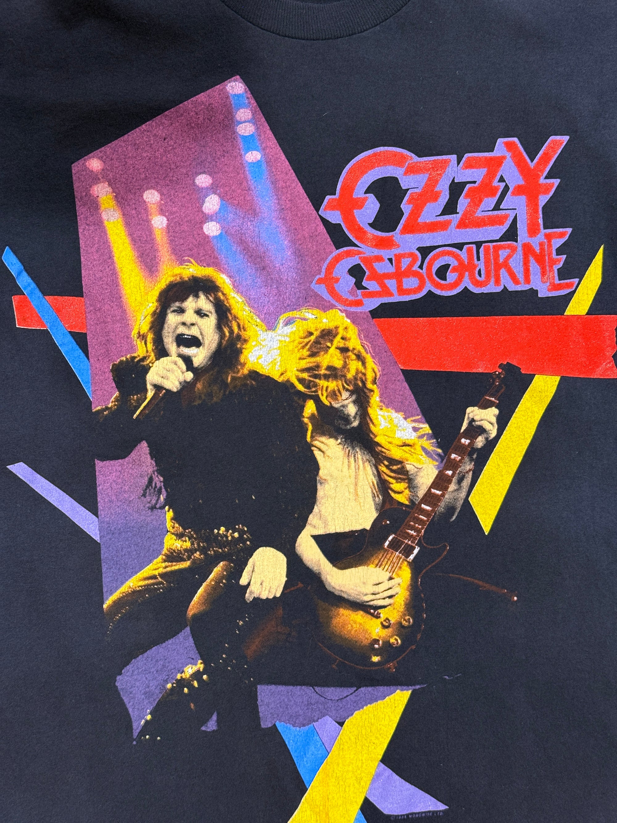 Vintage 1980s Ozzy Osbourne No Rest For The Wicked Tour T-Shirt |  1989 Ozzy Rock Tee