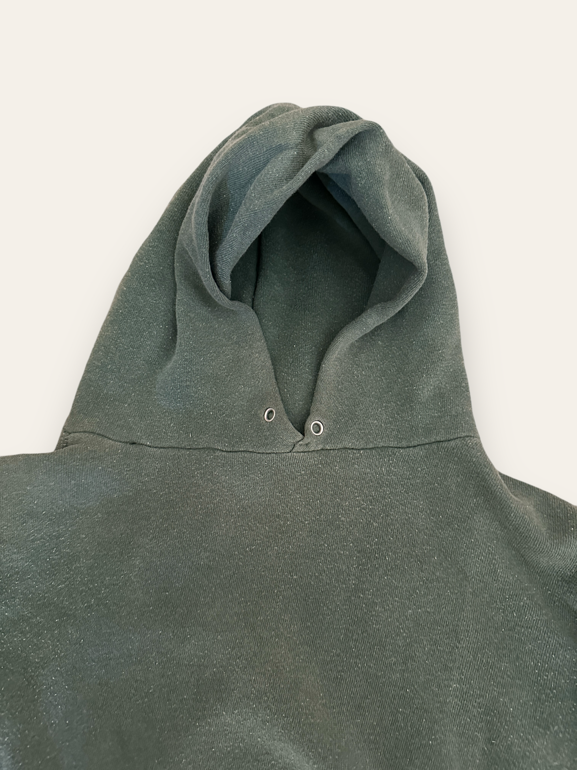 Vintage 1960's Sage Green Sun-faded Hooded Sweatshirt Vintage 1960's Sage Green Sun-faded Hooded Sweatshirt